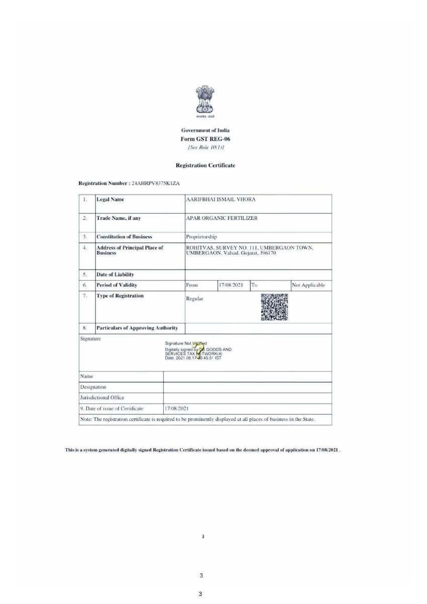 APAR company document page 3