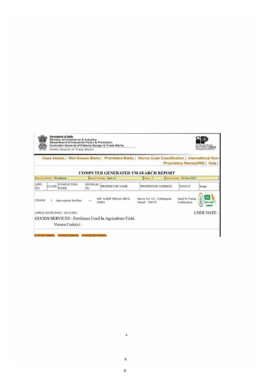 APAR company document page 6