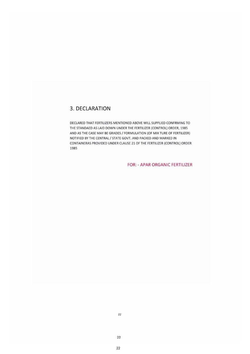 APAR company document page 22